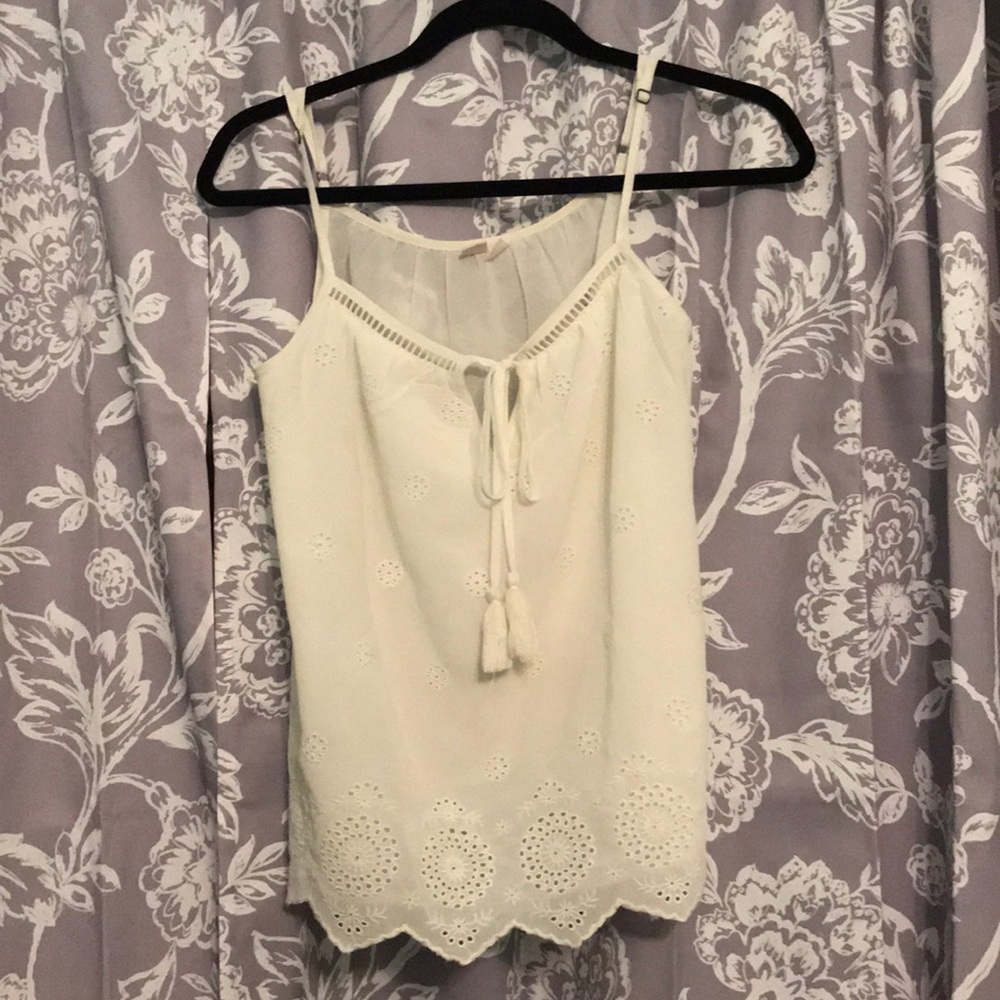White Lacy Top
